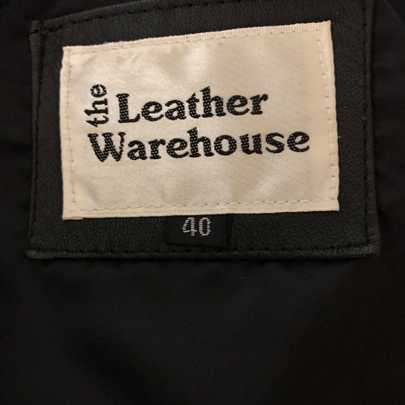 Leather Warehouse Leather jacket-Size 40 - Picture 3 of 3